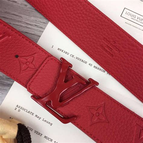 lv buckle red|cheapest Louis Vuitton belt.